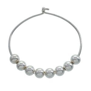 Vintage Silver Beaded Bracelet